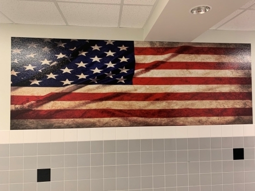 American Flag Wall Wrap