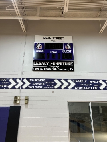 Bonham Scoreboard