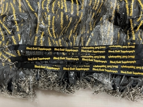 Black Gold Lanyards