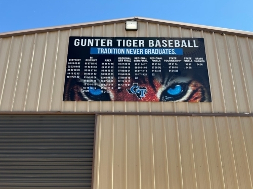 Gunter Baseball Record Board
