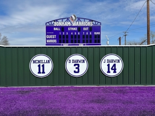 Bonham Scoreboard and Signs
