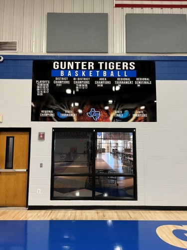 Gunter Basketball Record Board