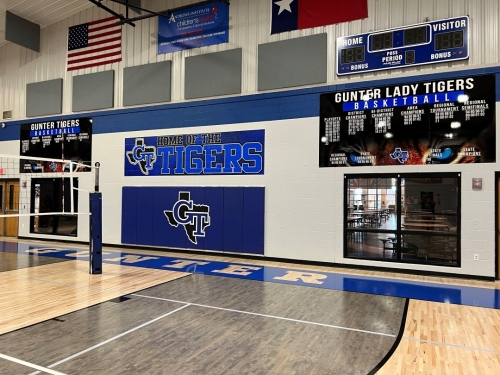 Gunter Basketball Wall Wrap and Record Boards
